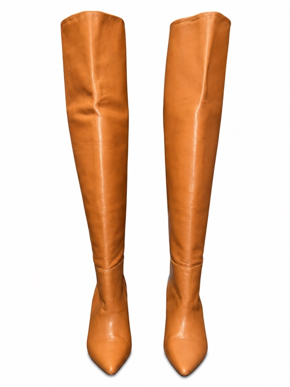 IRO Paris Tucan Tall Leather Boots – Camel / Cognac – FR 40 / US 8.5
